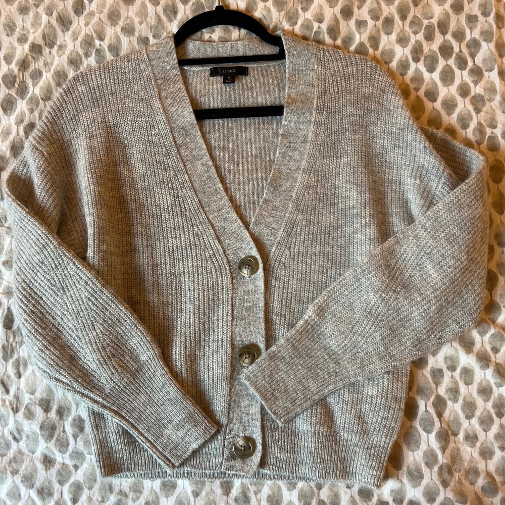 J. Crew Gray Cardigan Size S